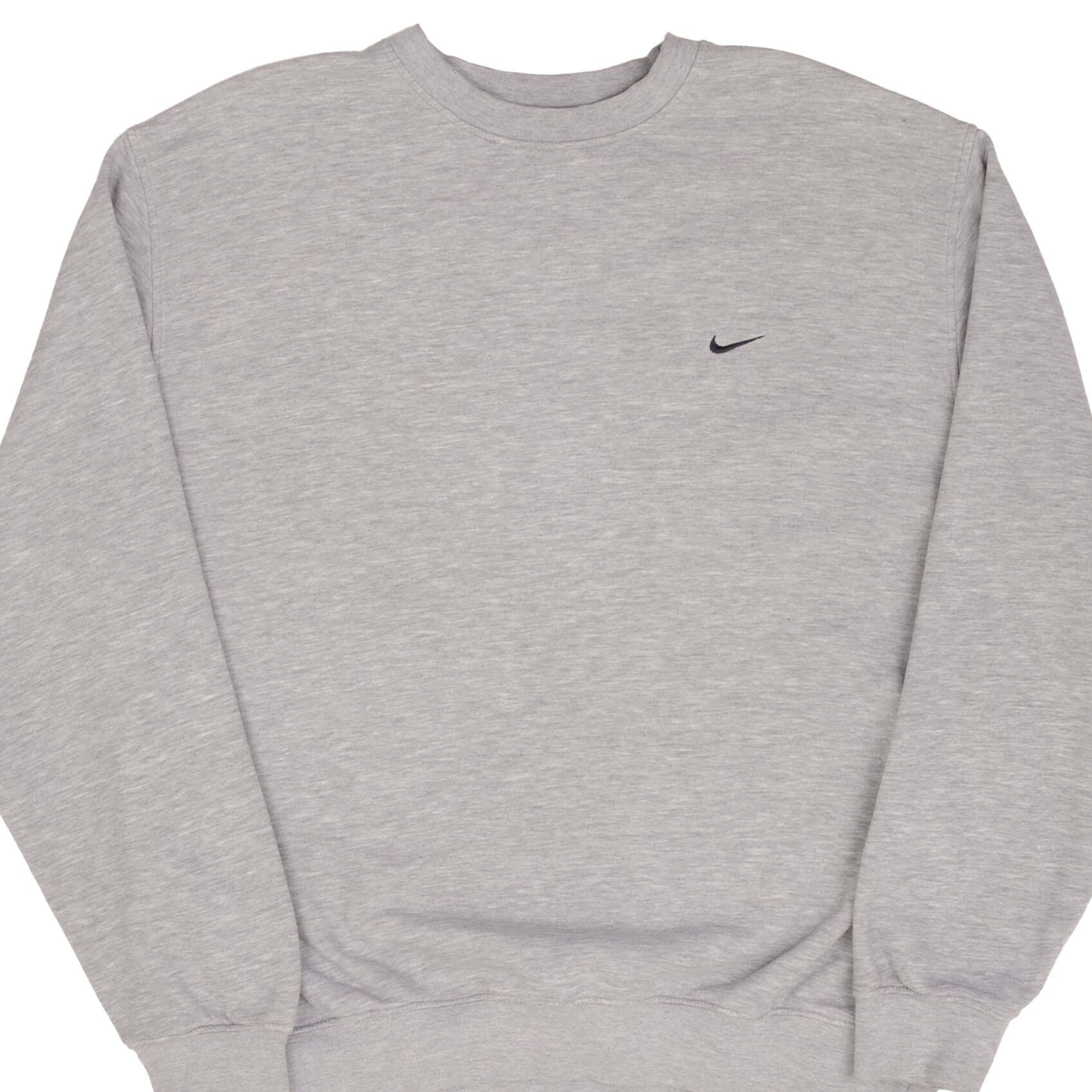 Vintage Nike Classic Swoosh Gray Sweatshirt 2000S Size XL