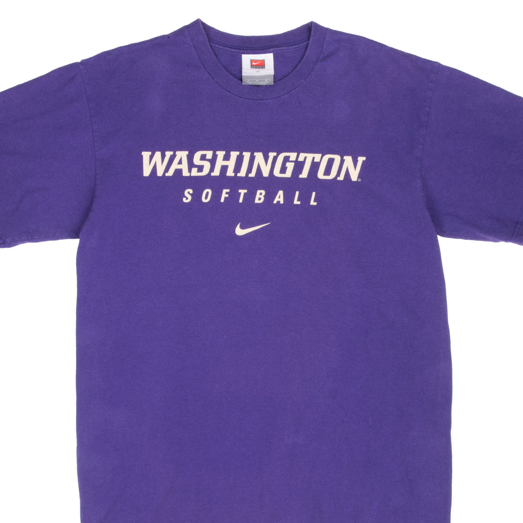 Vintage Nike Washington Softball Purple Tee Shirt 2000S Size Medium