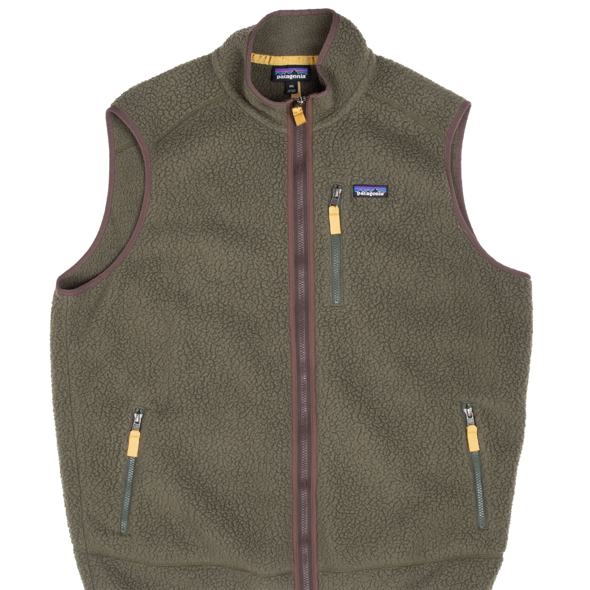 Vintage Patagonia Retro Pile Green Fleece Jacket Size 2XL