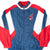 Front of Cleveland Indians Starter windbreaker with navy, red and white color blocking