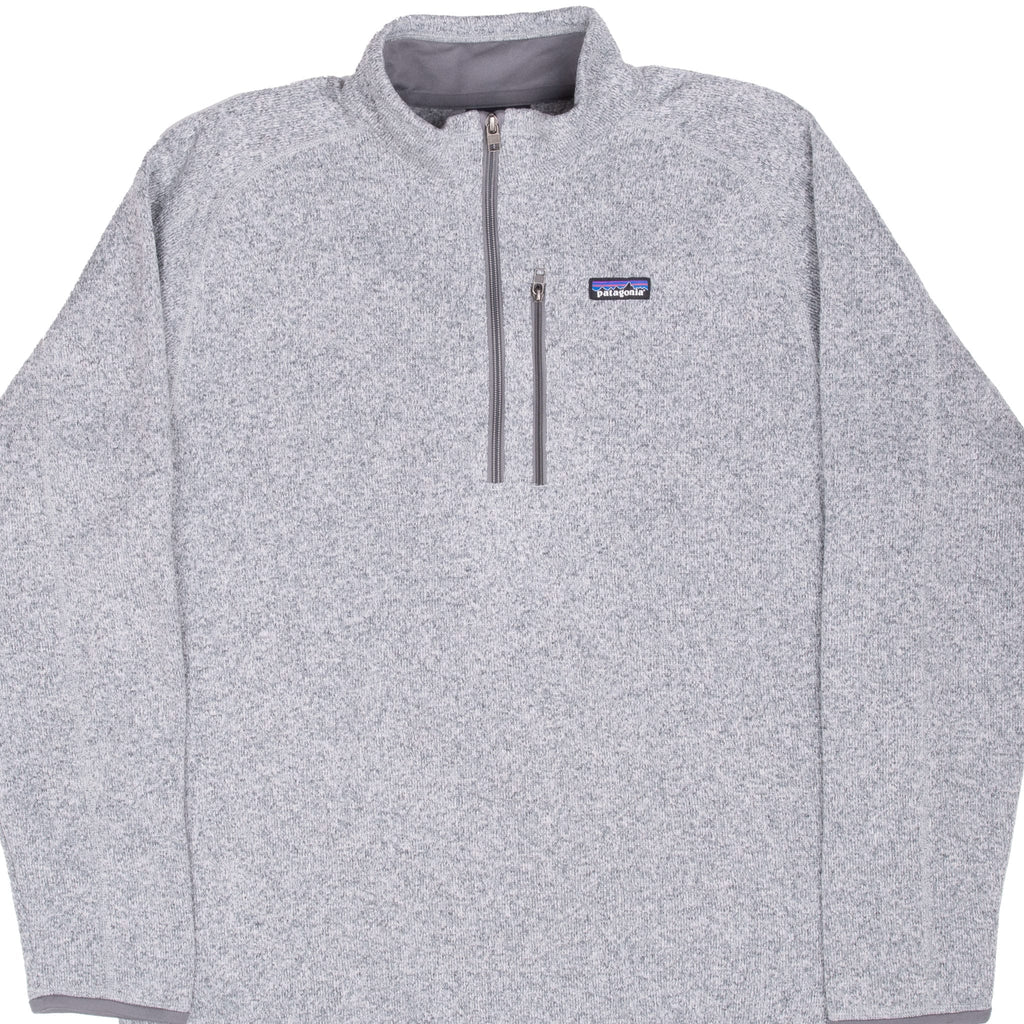 VINTAGE PATAGONIA GREY BETTER SWEATER QUARTER ZIP FLEECE JACKET 2XL