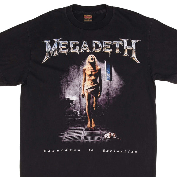 BOOTLEG MEGADETH COUNTDOWN TO EXTINCTION TEE SHIRT SIZE