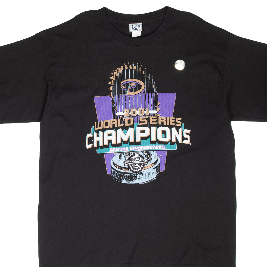 Vintage Mlb Arizona Diamondbacks World Champions 2001 Tee Shirt Size XL Deadstock