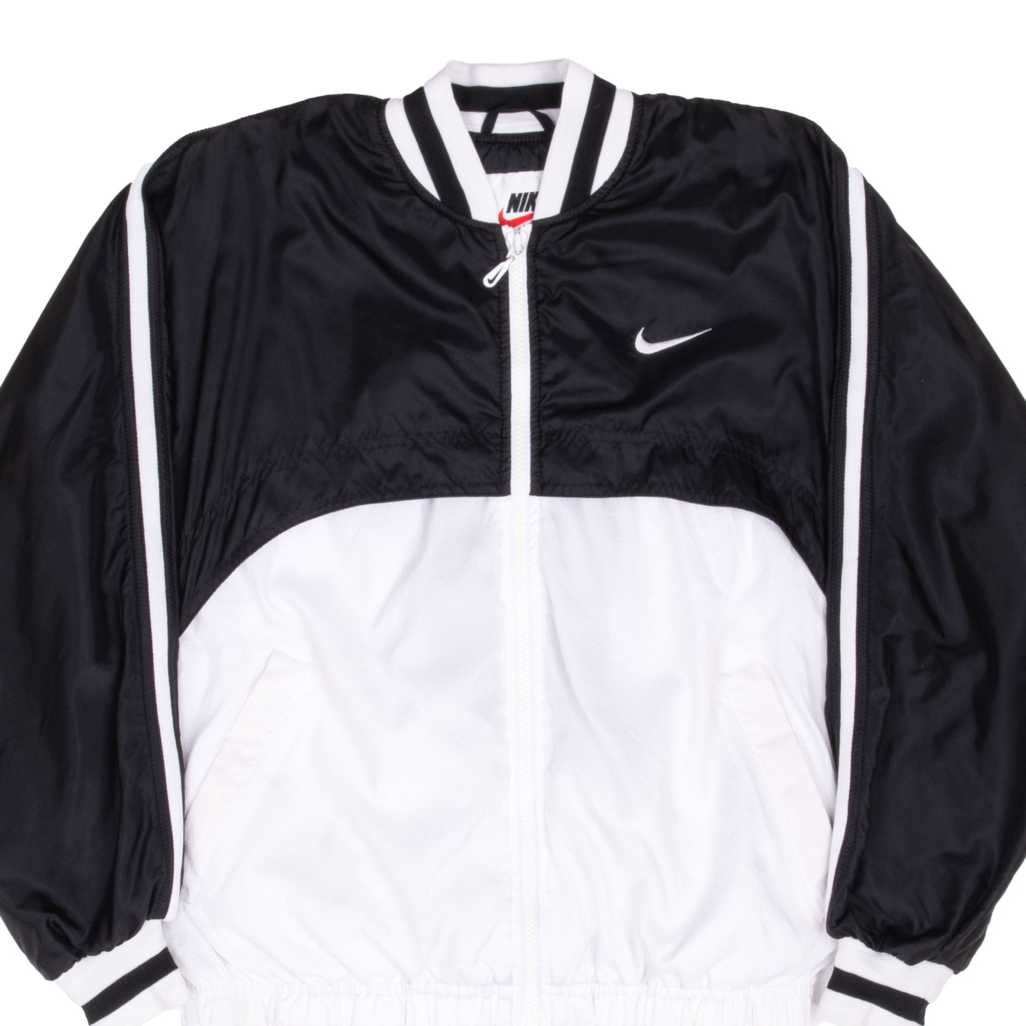 Vintage Nike Black And White Windbreaker Jacket 1990S Size Small Women