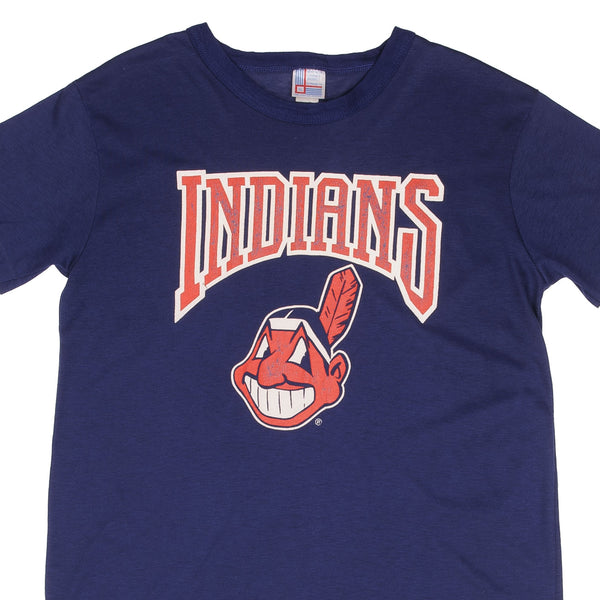 Vintage Mlb Cleveland Indians Champions 1980S Tee Shirt Size Large Made In USA Made In USA With Single Stitch