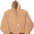 Vintage Carhartt Sandstone Hooded Active Jacket Jr106 Size 3XL Made In Usa