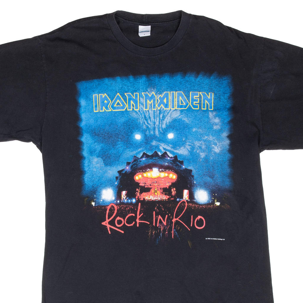 Vintage Iron Maiden Rock In Rio 2002 Tee Shirt Size Large