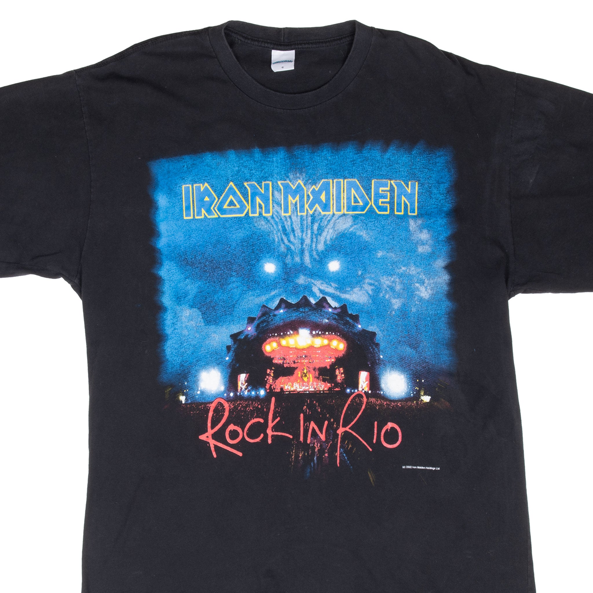 Vintage Iron Maiden Rock In Rio 2002 Tee Shirt Size Large