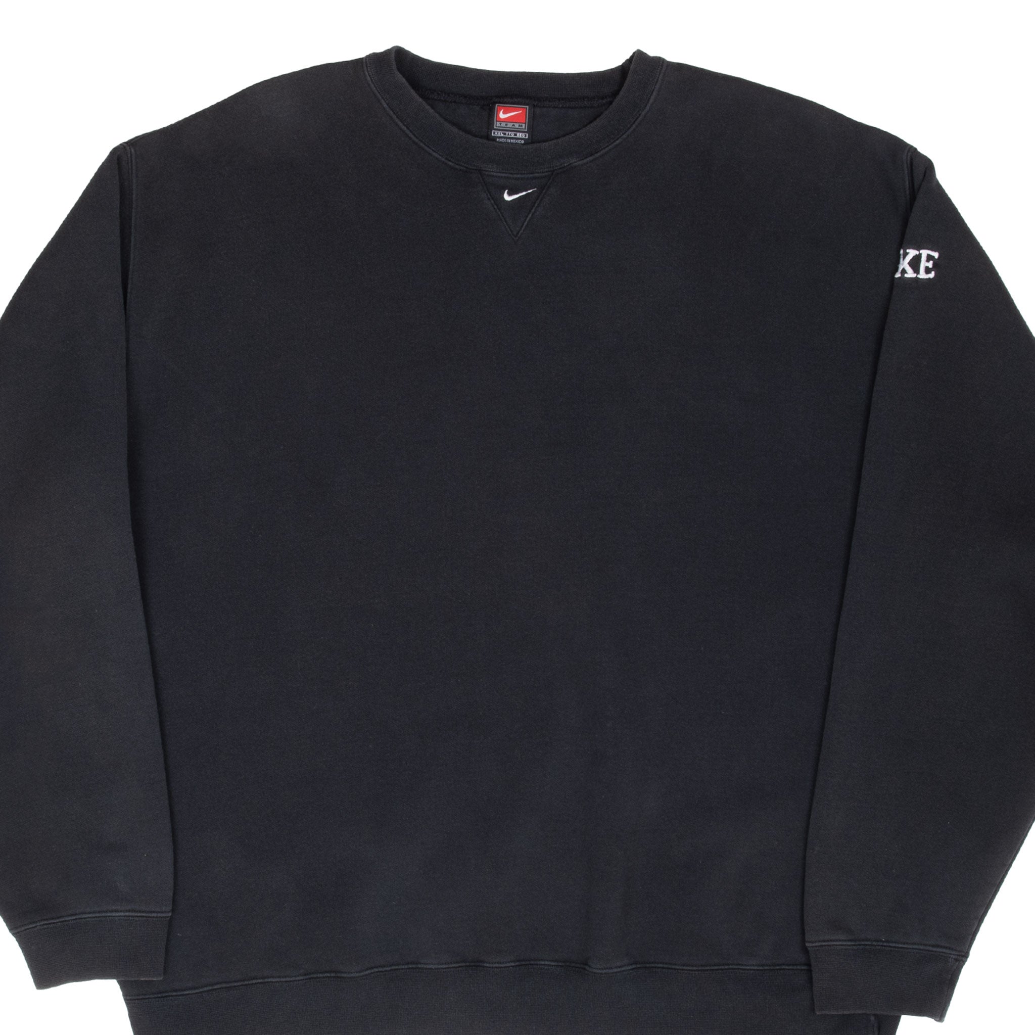 Vintage Nike Black Center Swoosh Sweatshirt 1990S 2Xl