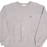 Vintage Nike Classic Swoosh Gray Sweatshirt 1990S Size Large
