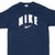 Vintage Nike Spellout Navy Blue Tee Shirt 1990S Size Large Made In Usa