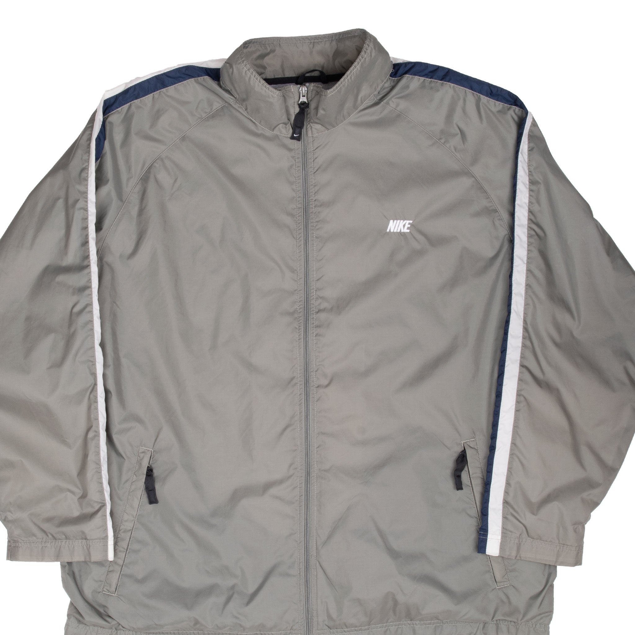 Vintage Nike Grey Green Windbreaker Jacket Size 2XL 2000S