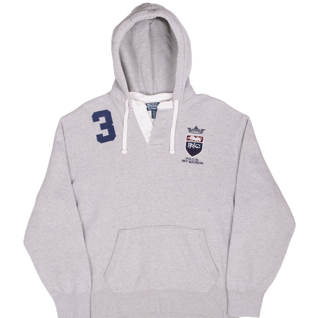 Vintage Polo Ralph Lauren 867 Madison Hoodie Sweatshirt Size Large 1990S