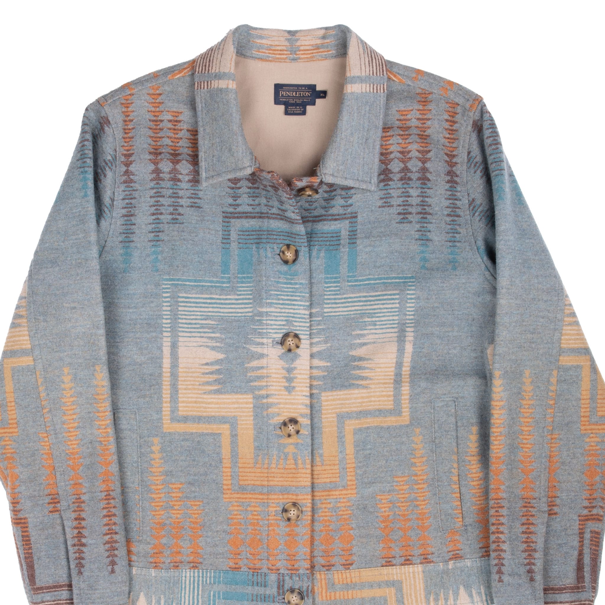 Vintage Pendleton Navajo Aztec Wool Jacket 2000S Size Xl