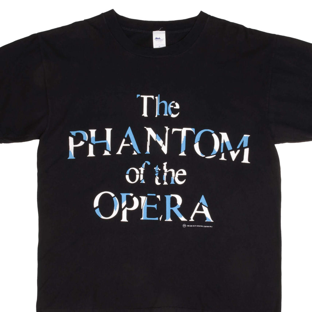 Vintage The Phantom Of The Opera Chicago 1980 Tee Shirt Size XL With Single Stitch Sleeves