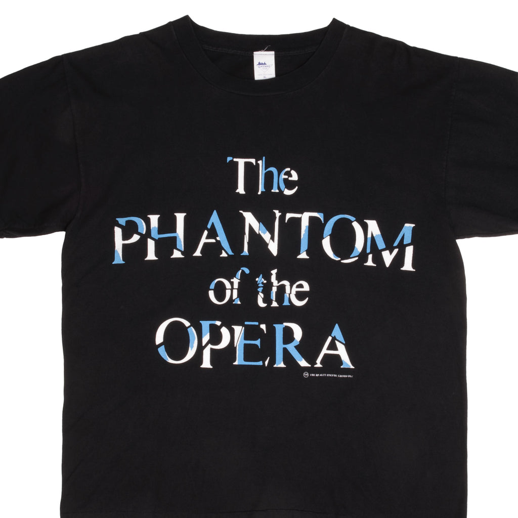 Vintage The Phantom Of The Opera Chicago 1980 Tee Shirt Size XL With Single Stitch Sleeves