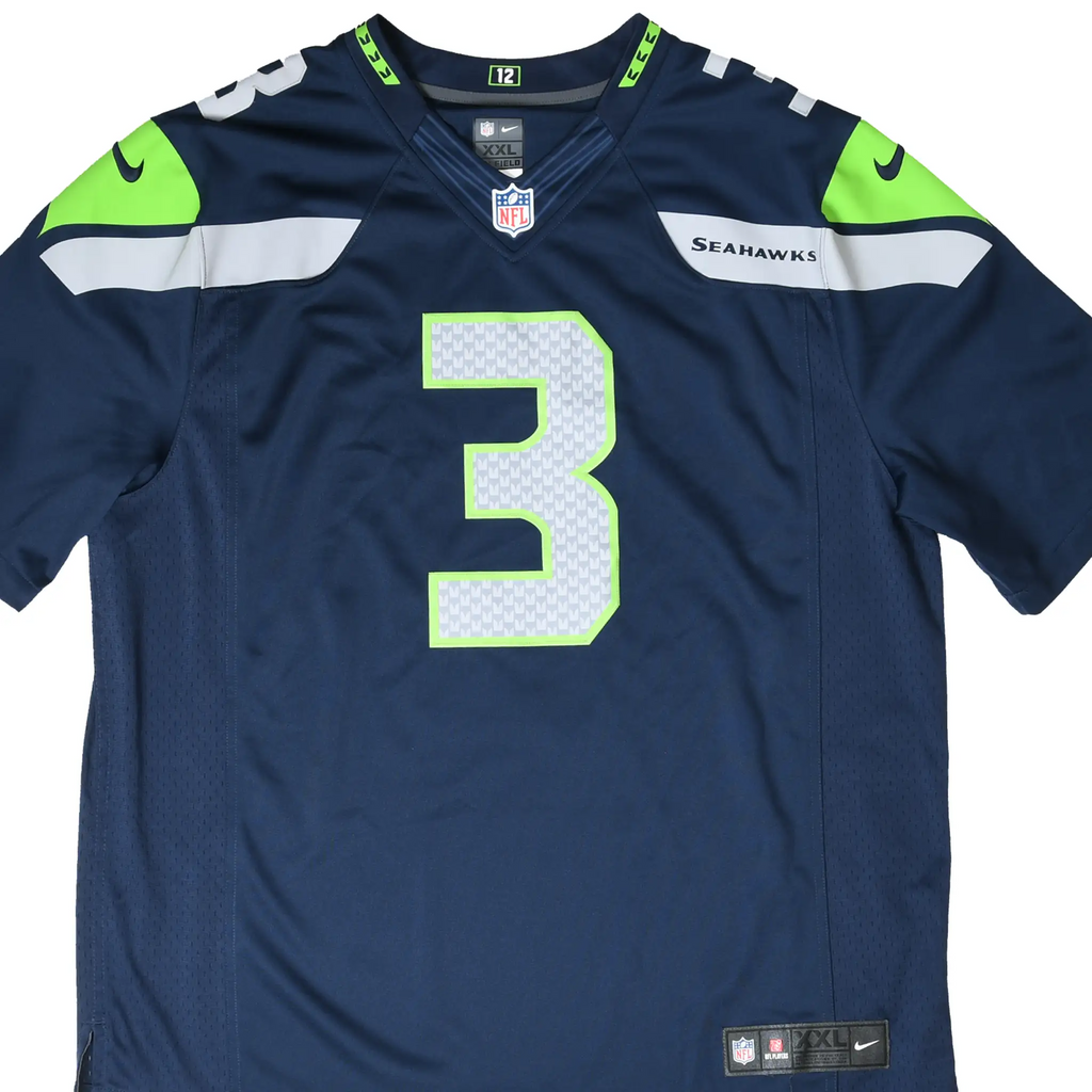 Vintage NFL Seattle Seahawks Russell Wilson #3 Nike Jersey Size 2XL