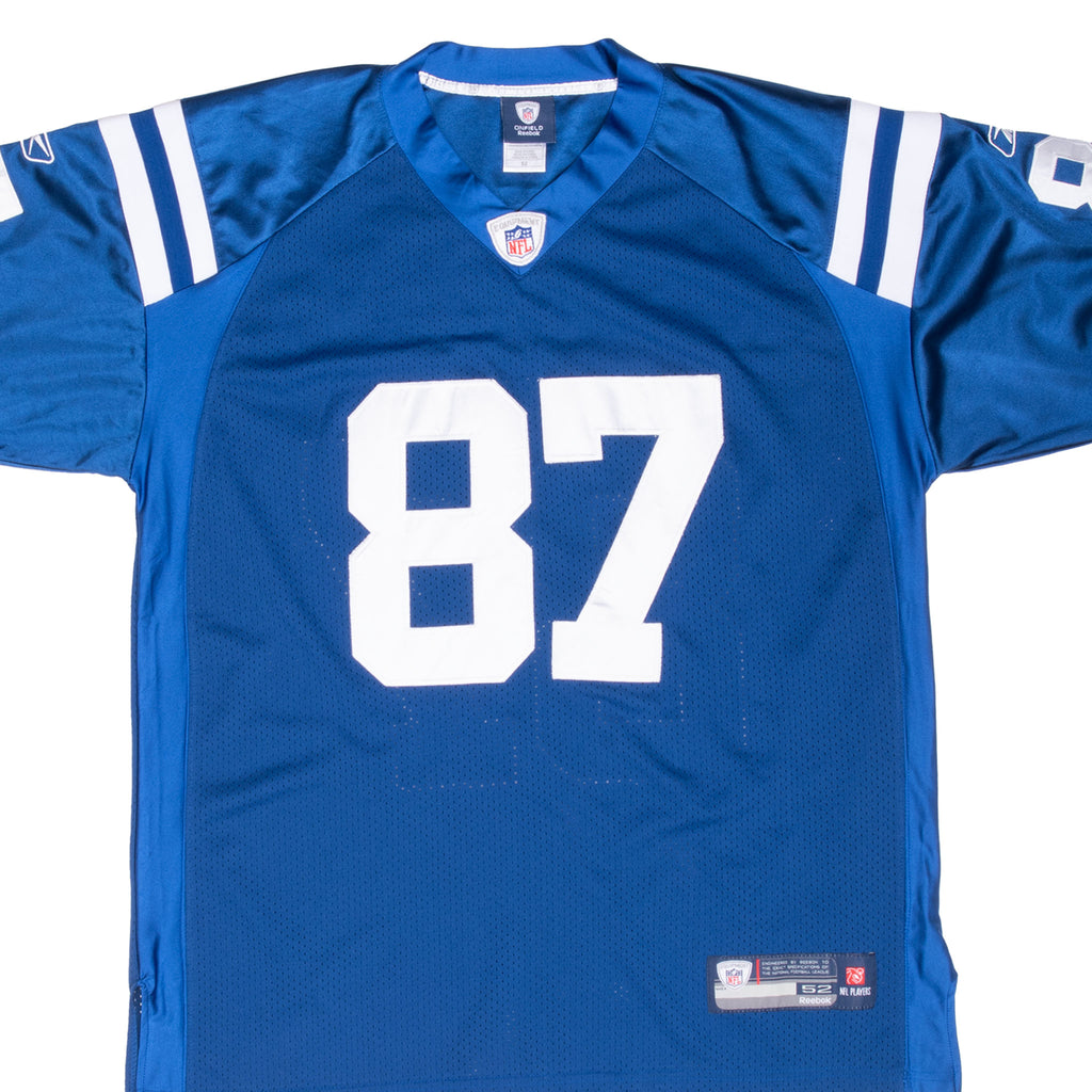 Vintage Nfl Indianapolis Colts Wayne #87 Reebok Jersey 2000S Size 52