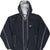 Vintage Nike Big Swoosh Black Hooded Windbreaker Jacket 1990S Size Large