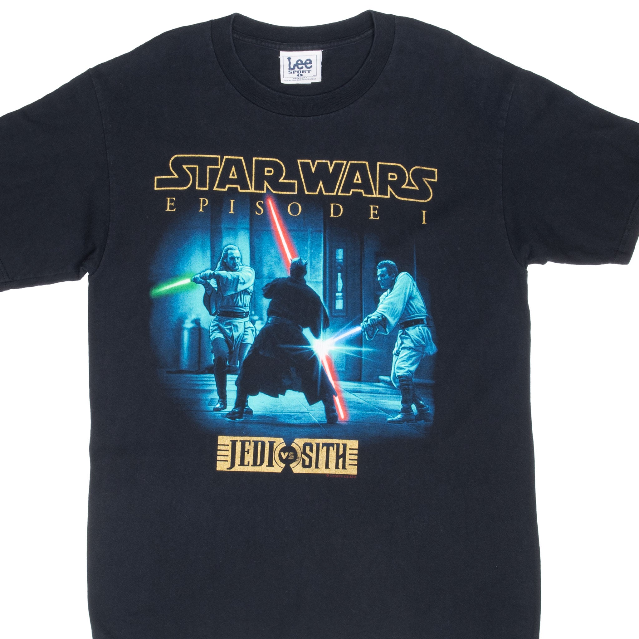 Vintage Star Wars Episode 1 Jedi Vs Sith Darth Maul, Qui Gon Jinn, Obi-wan Kenobi Tee Shirt Large Made In Usa