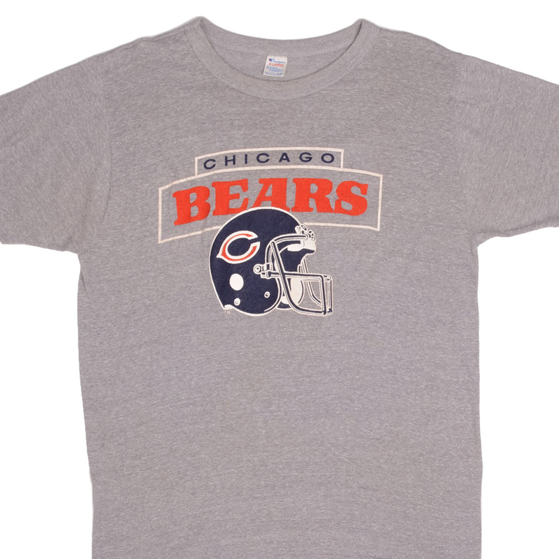 Vintage Champion NFL Chicago Bears Tee Shirt  Size Large Made In USA With Single Stitch Sleeves
