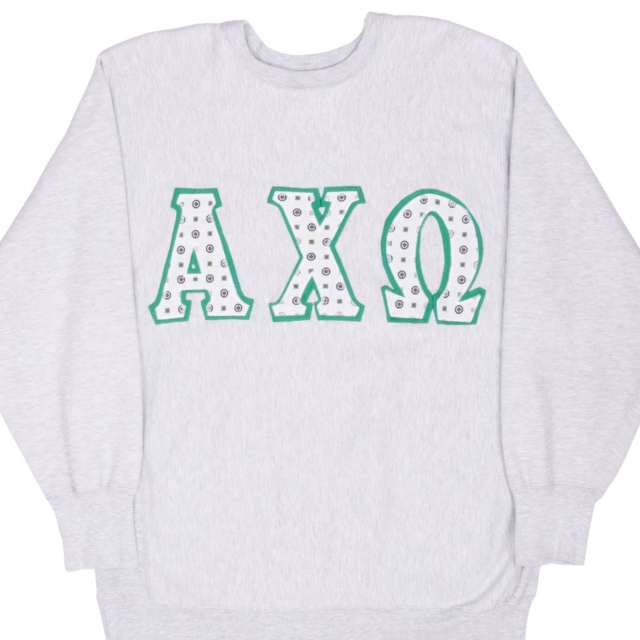 Vintage Champion Reverse Weave Alpha Chi Omega Sorority Sweatshirt 1980S Size XL Made In Usa