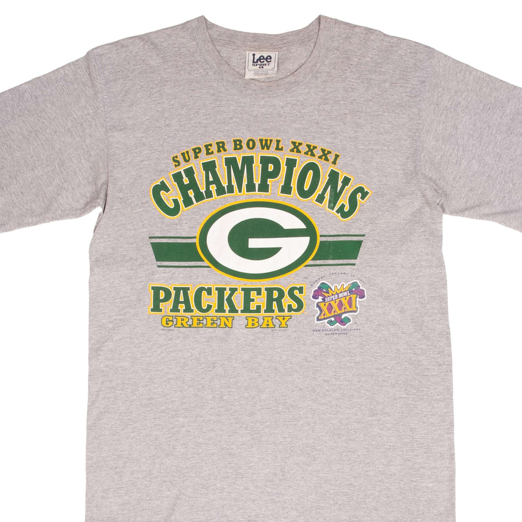 Vintage Nfl Green Bay Packers Super Bowl Champions XXXI 1997 Tee Shirt Size Large