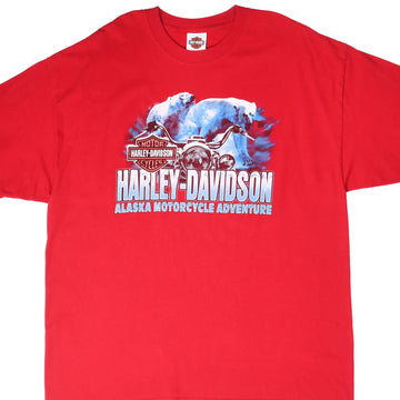 VINTAGE HARLEY DAVIDSON LONG SLEEVES SKELETON TEE SHIRT SIZE XL MADE I