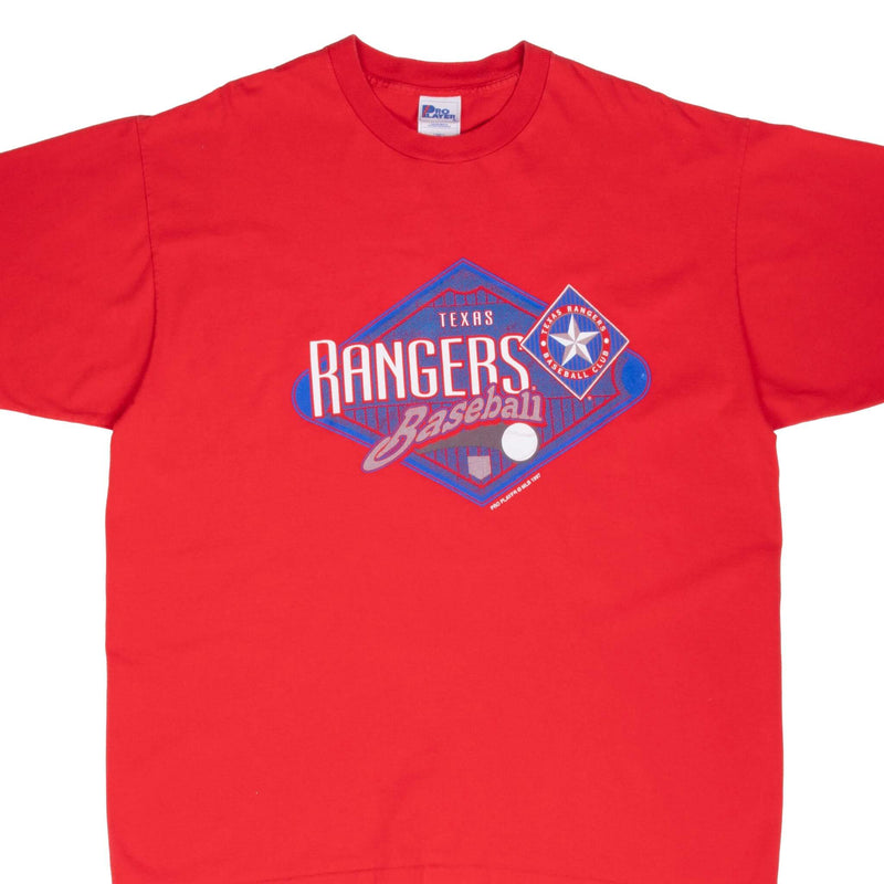 Vintage Mlb Texas Rangers 1997 Tee Shirt 2XL Made In USA With Single Stitch Sleeves