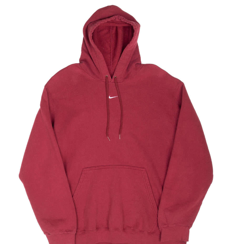 Vintage Nike Center Swoosh Travis Scott Red Hoodie Sweatshirt 2000S Size Large