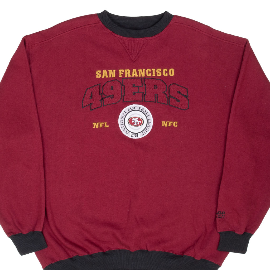 Vintage Nfl San Francisco 49Ers Embroidered 1990S Sweatshirt Size XL