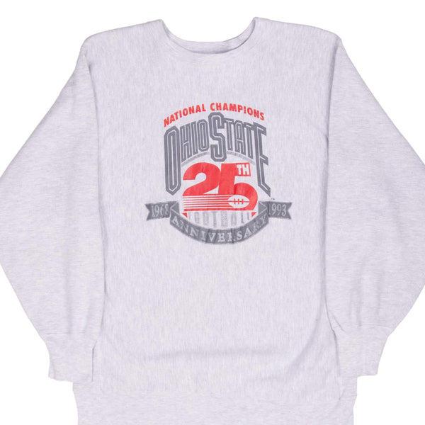 Vintage Champion Reverse Weave Ohio State Sweatshirt 1993 Size Large Made In Usa