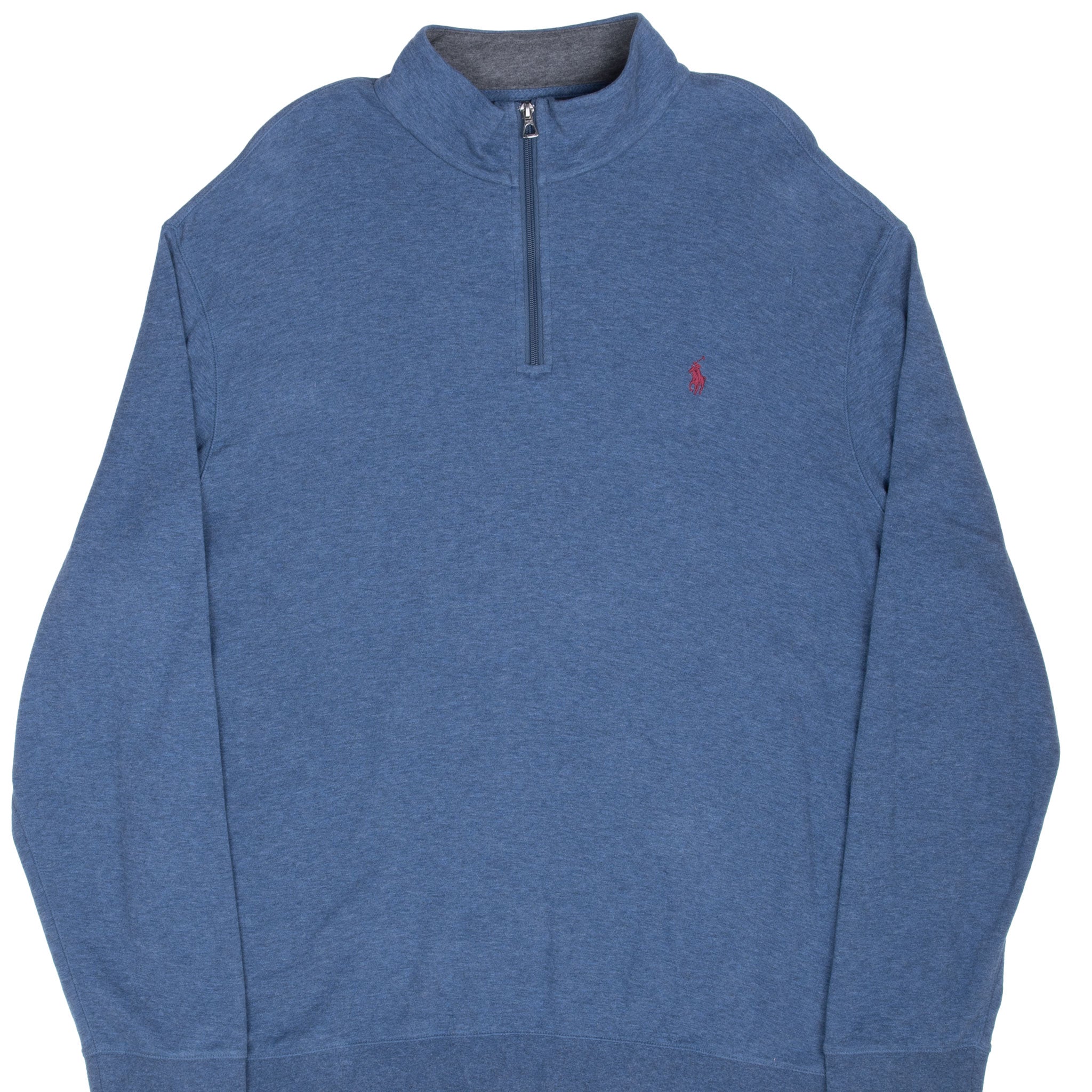 Polo Ralph Lauren Blue Quarter 1/4 Zip Sweater Size 2Xl