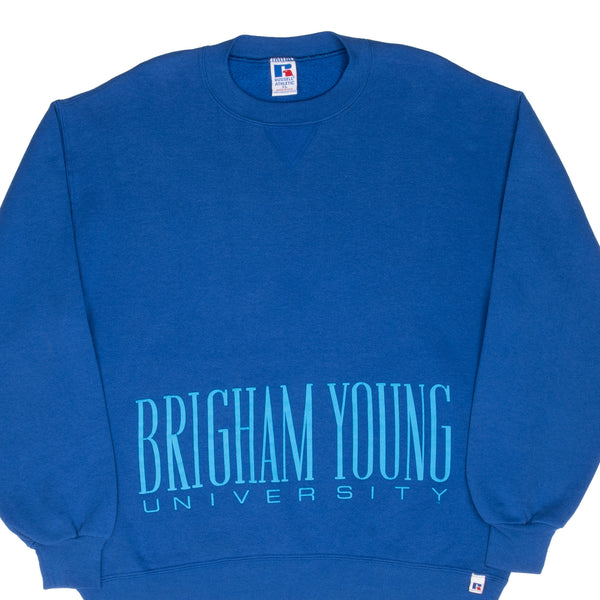 Vintage Byu Brigham Young University Russell 1990S Sweatshirt Size XL Made In Usa