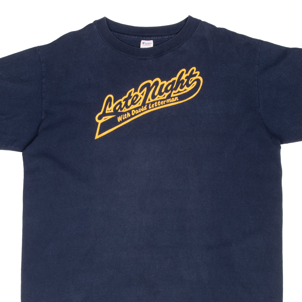 Vintage Late Night With David Letterman Champion Tee Shirt 1980S Size XL