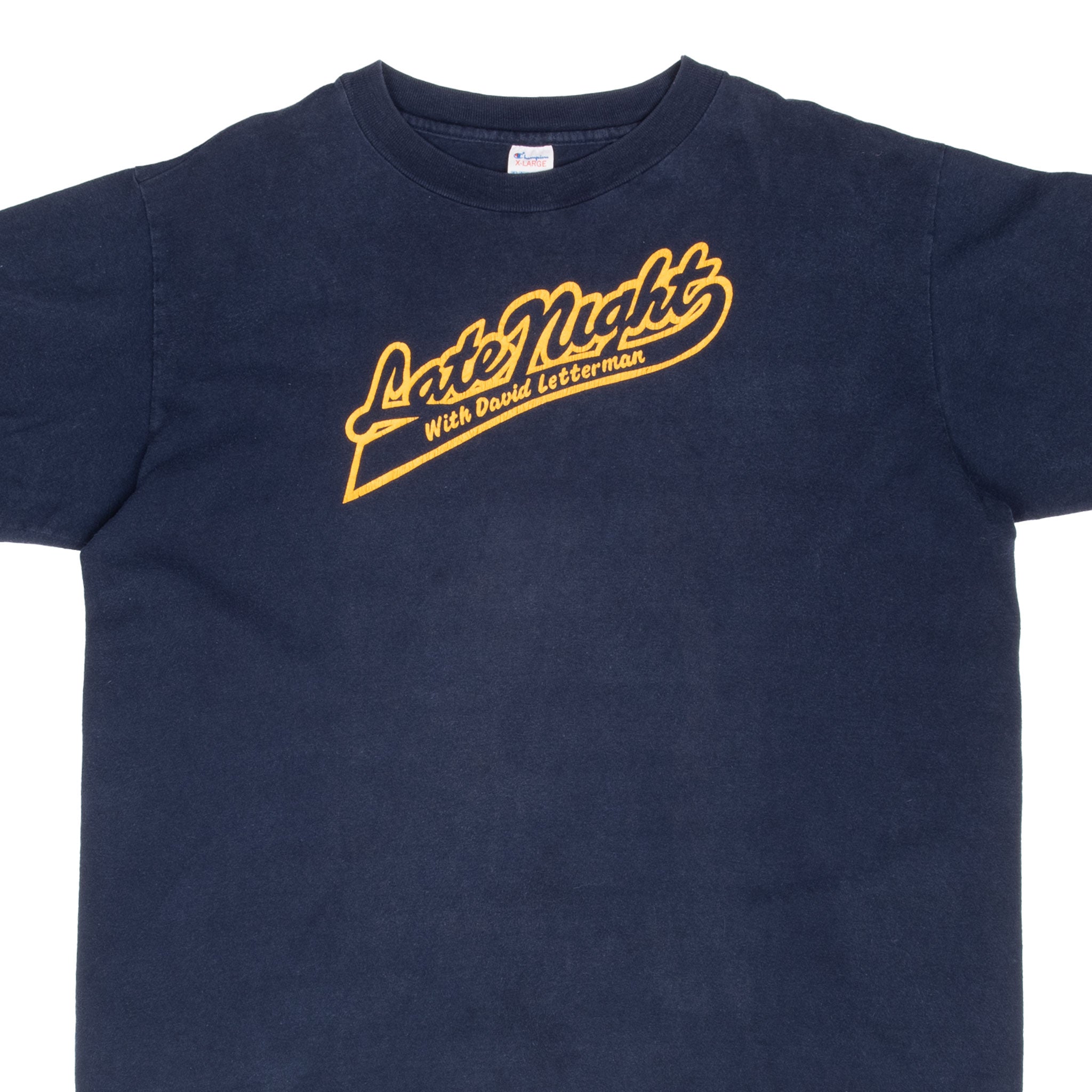 Vintage Late Night With David Letterman Champion Tee Shirt 1980S Size XL