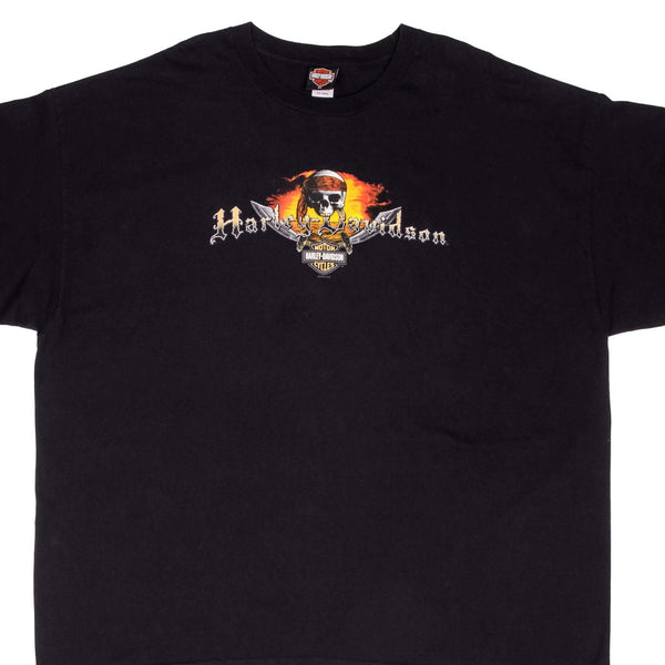 Vintage Harley Davidson Pirate Grand Cayman Tee Shirt 2005 Size 5XL Made In USA