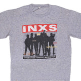 Vintage Inxs Need You Tonight/Mediate Tee Shirt 1980S Size Large Made In USA With Single Stitch Sleeves