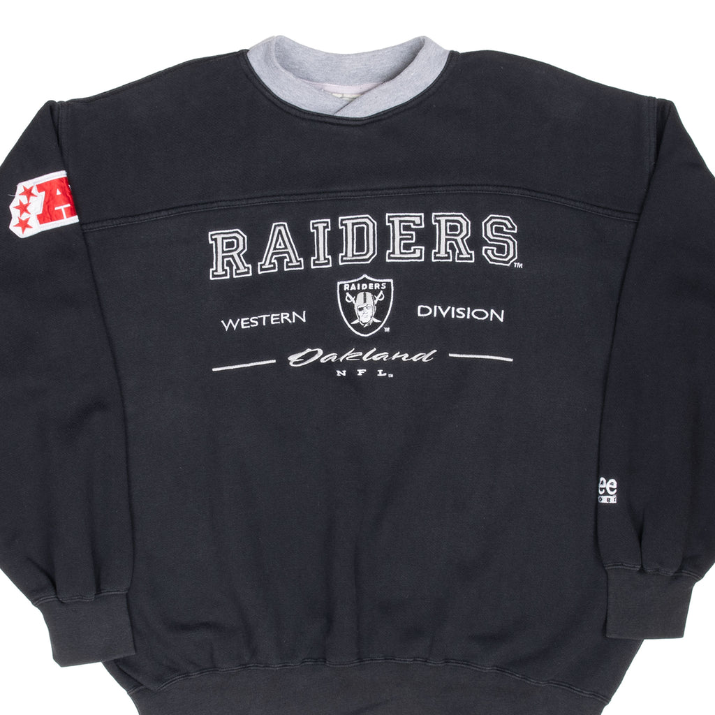 Vintage Nfl Oakland Raiders Embroidered 1990S Sweatshirt Size Large