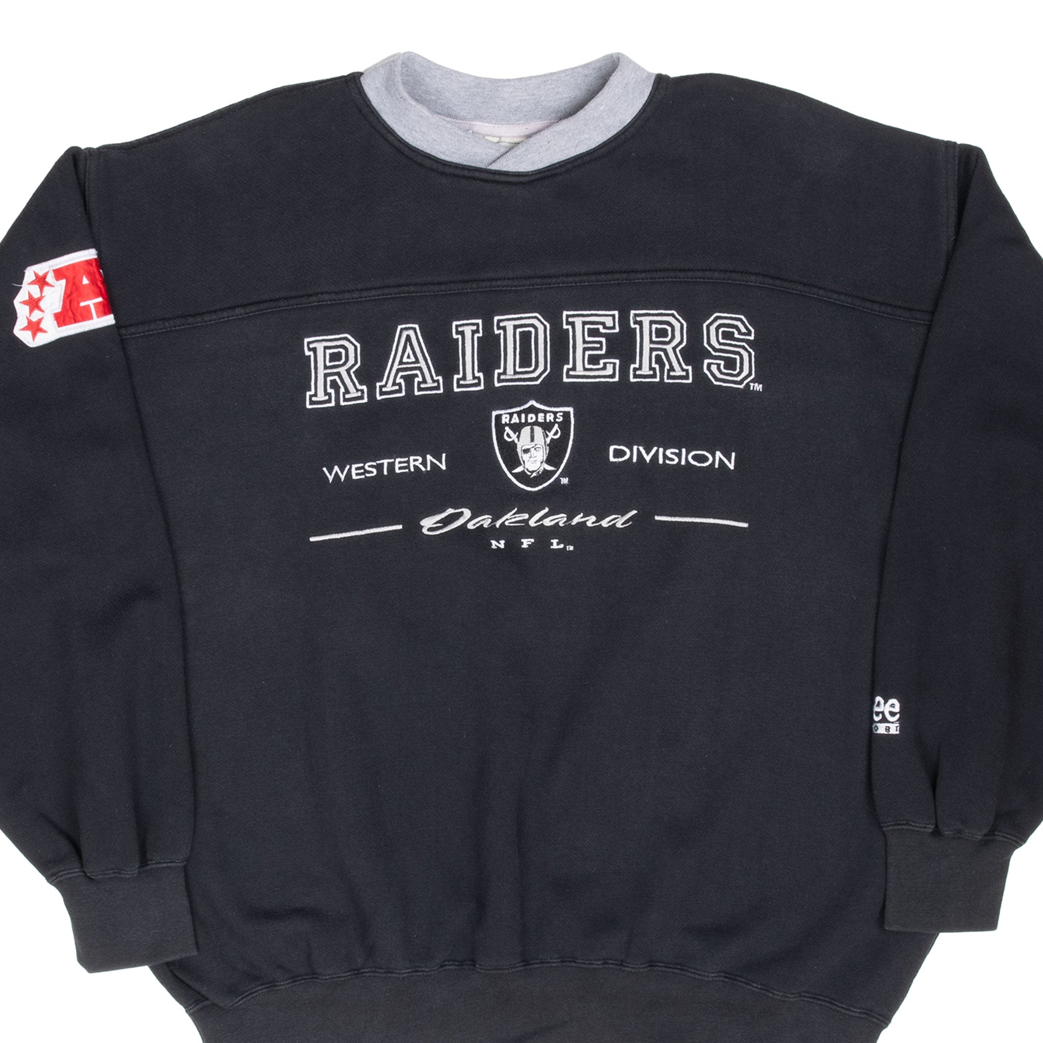 Vintage Nfl Oakland Raiders Embroidered 1990S Sweatshirt Size Large