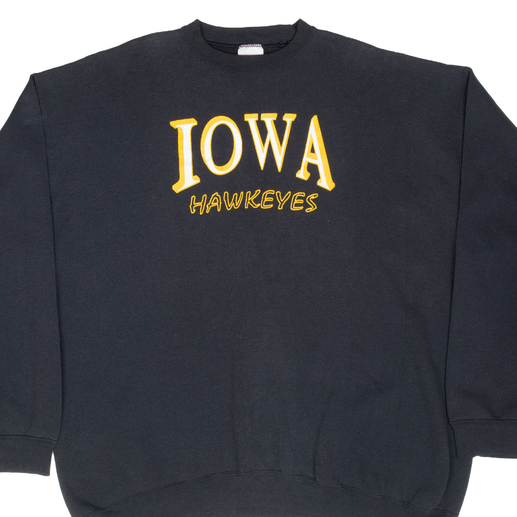 Vintage University Of Iowa Hawkeyes Sweatshirt 1990S Size 3XL Tall Made In Usa