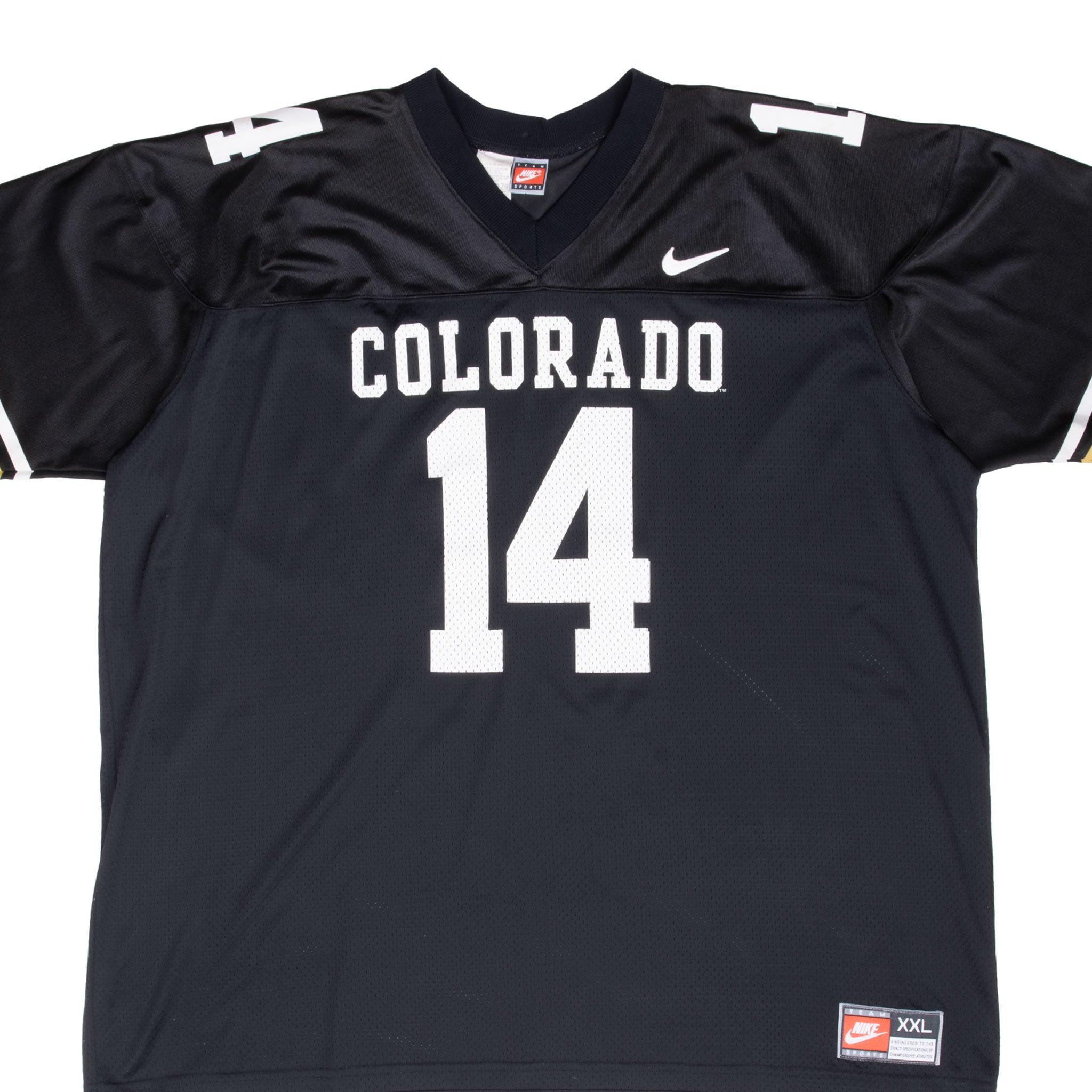 Vintage Ncaa Colorado Golden Buffaloes #14 Nike Jersey Size 2XL 1990S Made In Usa