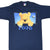 Front of navy Disney Winnie the Pooh T-shirt with Pooh and bee graphic