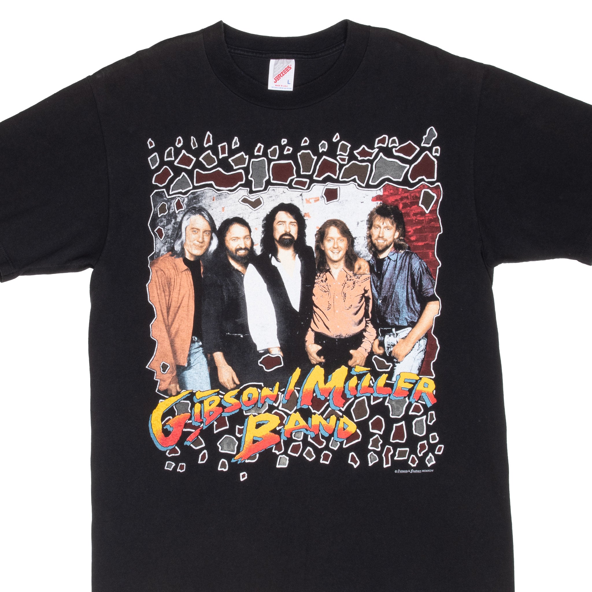 Vintage Gibson Miller Band Tour Tee Shirt 1994 Size Large Made In Usa