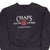 Vintage Chaps Ralph Lauren Black Sweatshirt Size XL 1990S