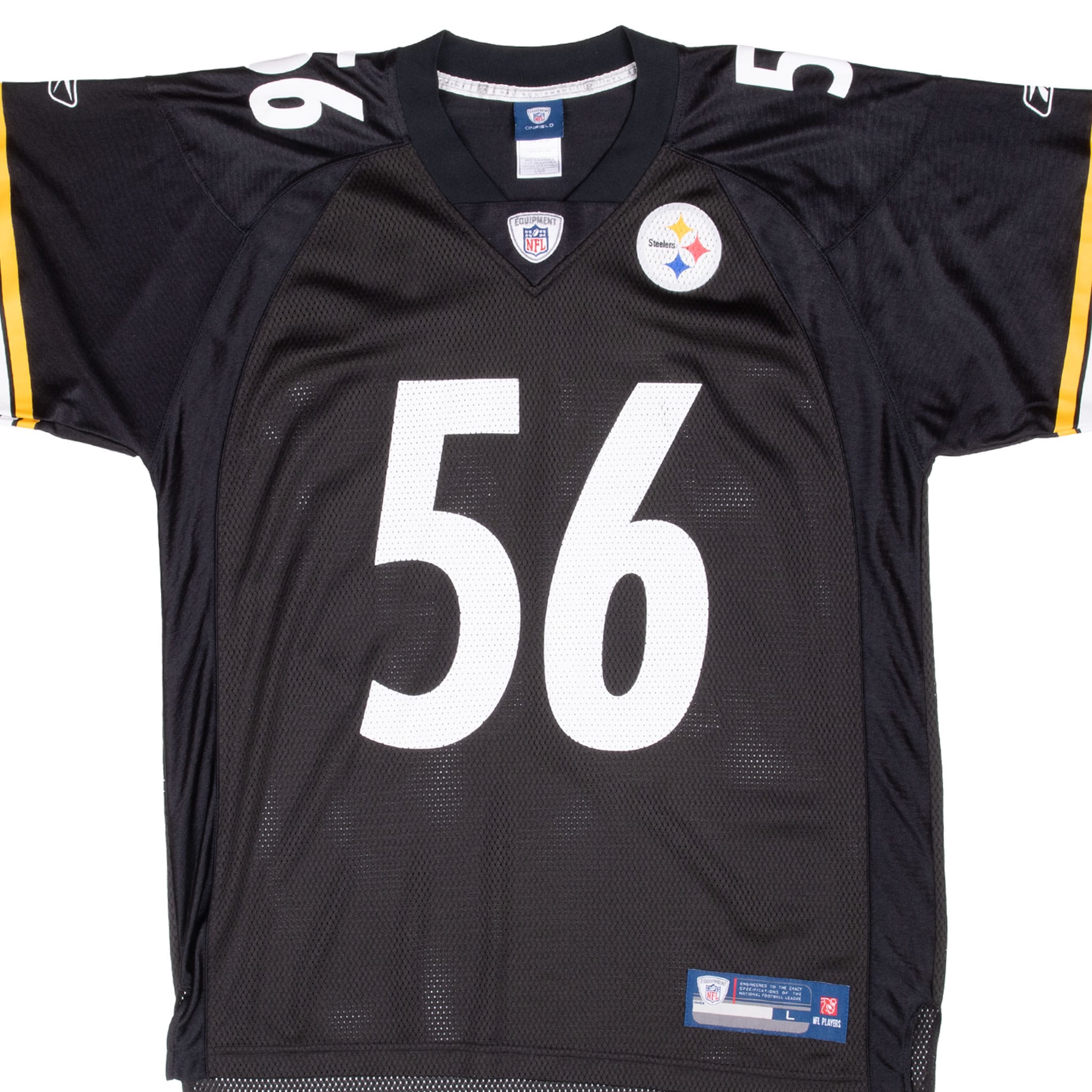 Vintage Nfl Pittsburgh Steelers Woodley #56 Reebok Jersey 2000S Size Large