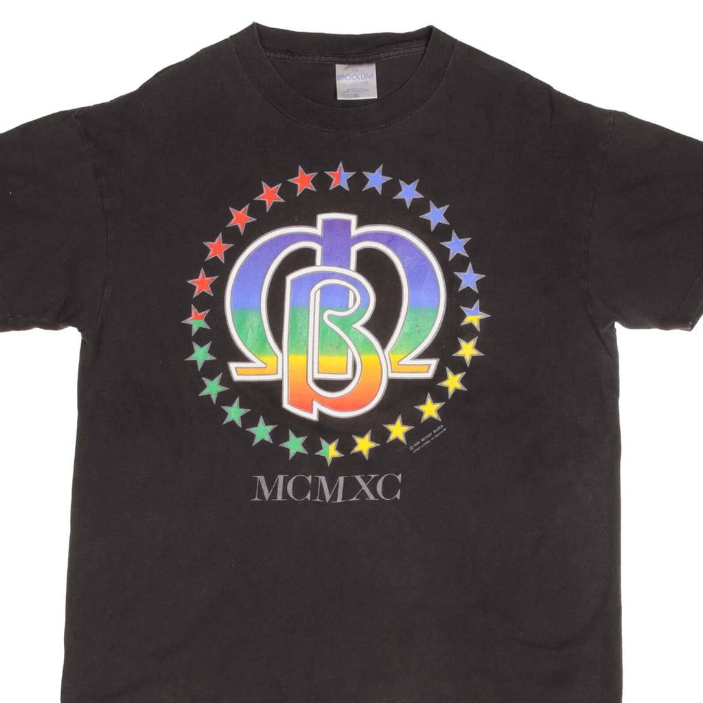 Vintage The Moody Blues 1990 Tee Shirt Size Large Made In USA With Single Stitch Sleeves