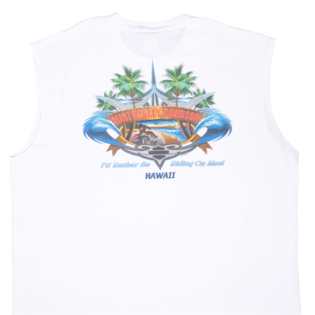 VINTAGE HARLEY DAVIDSON MAUI HAWAII TANK TOP TEE SHIRT 2006 SIZE 3XL