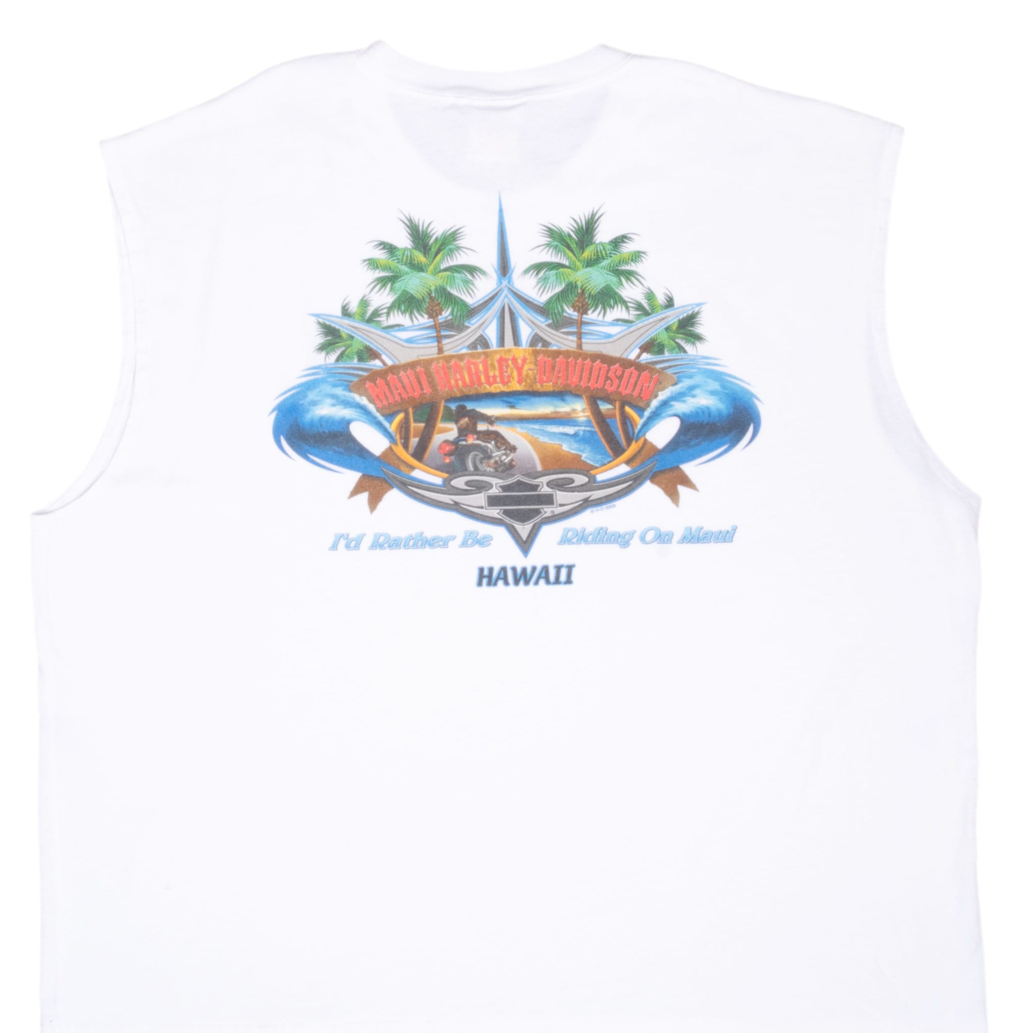 VINTAGE HARLEY DAVIDSON MAUI HAWAII TANK TOP TEE SHIRT 2006 SIZE 3XL