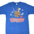 Front of blue Peanuts T-shirt with Snoopy flying ace and red, white and blue Top Dad graphic